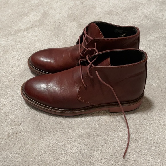Red Italian leather shoes - Picture 2 of 5